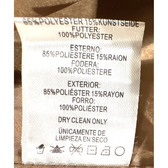 Steve Madden Womens Caroline Color block Coat Camel & Ivory Size XS - Picture 9 of 14